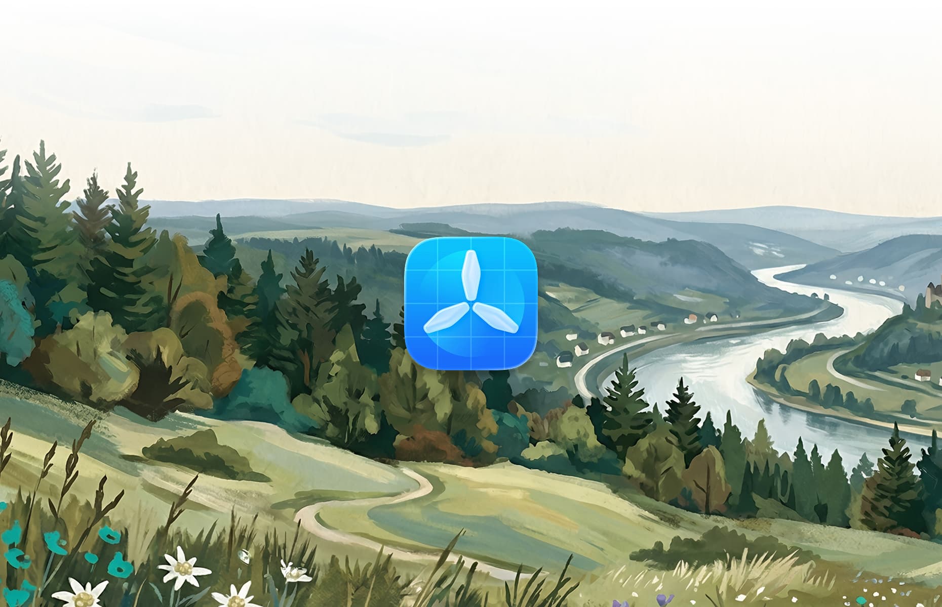 Illustrated changelog cover for v0.08 — the first TestFlight launch.